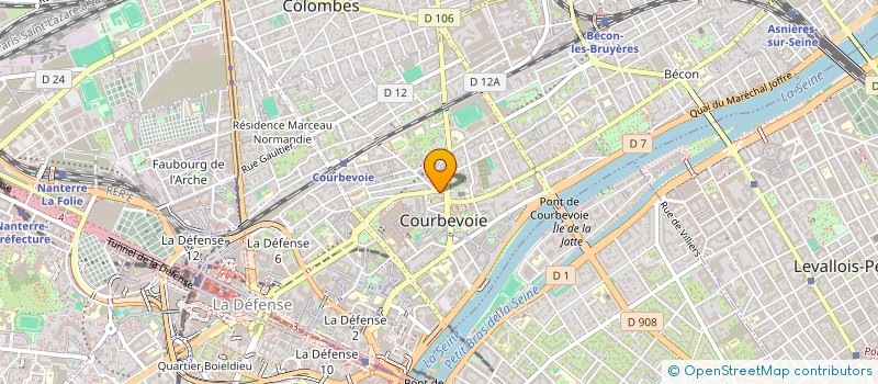 localisation de l'entreprise SCI D.D.I.  COURBEVOIE