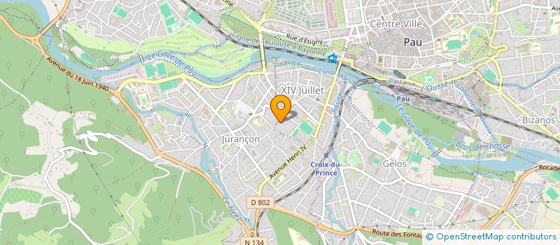 localisation de l'entreprise SCI D&D INVESTISSEMENT  PAU