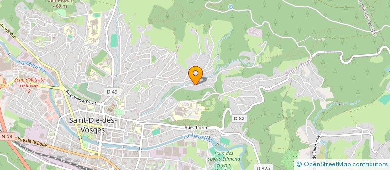 localisation de l'entreprise SCI D D R  SAINT-DIE-DES-VOSGES