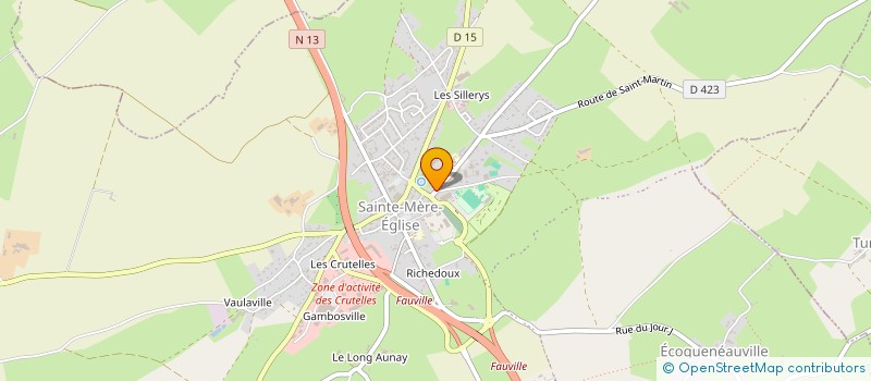 localisation de l'entreprise SCI D-DAY  SAINTE-MERE-EGLISE