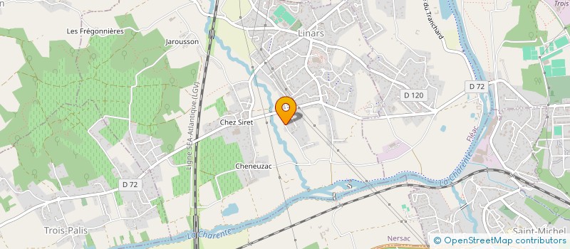 localisation de l'entreprise SCI D'DEUX à LINARS