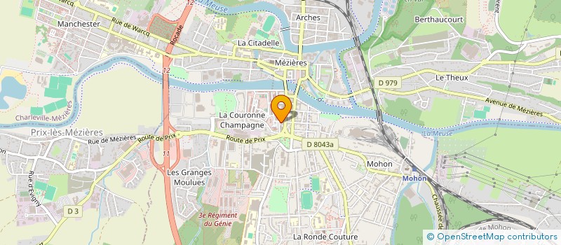 localisation de l'entreprise SCI D.E à CHARLEVILLE-MEZIERES