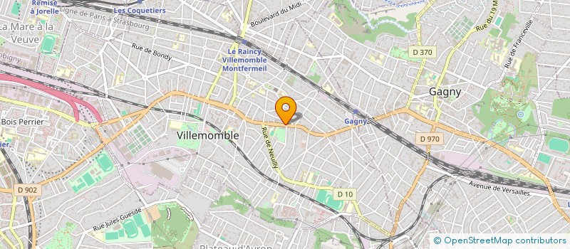 localisation de l'entreprise SCI D.E.C.A à VILLEMOMBLE