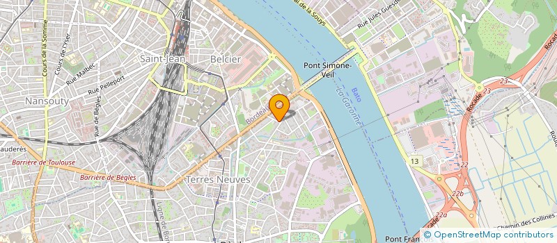 localisation de l'entreprise SCI D.E.C.I.M. à BEGLES