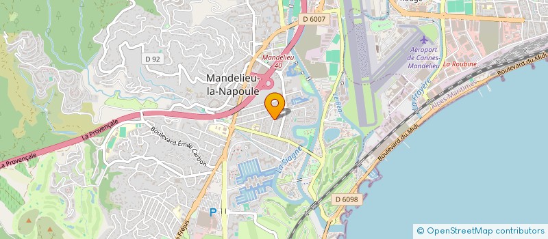 localisation de l'entreprise SCI D.E.F.2 à MANDELIEU-LA-NAPOULE