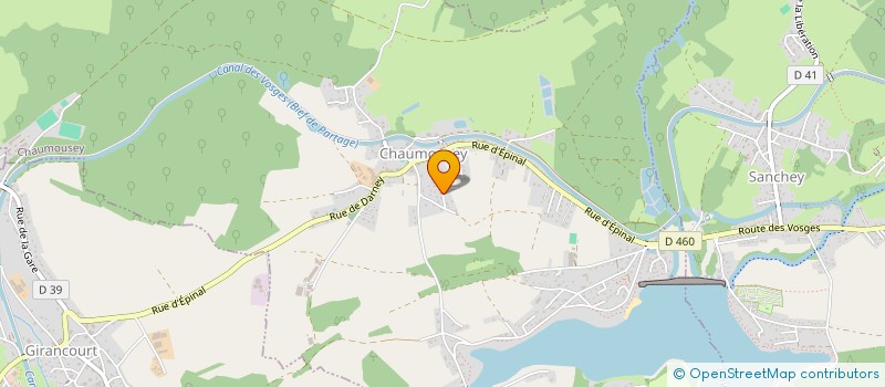 localisation de l'entreprise SCI D.E.F  CHAUMOUSEY