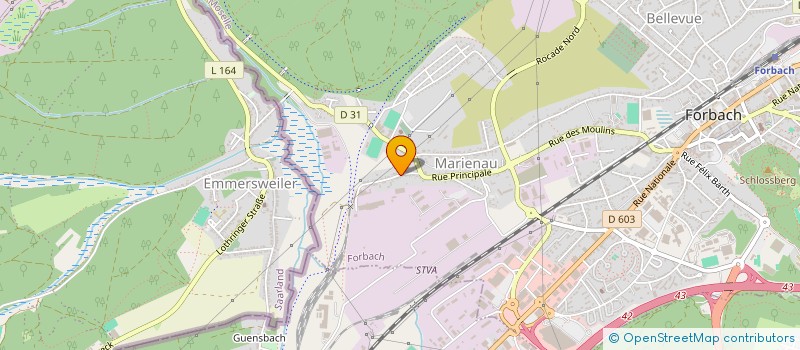 localisation de l'entreprise SCI D.E.H.  FORBACH