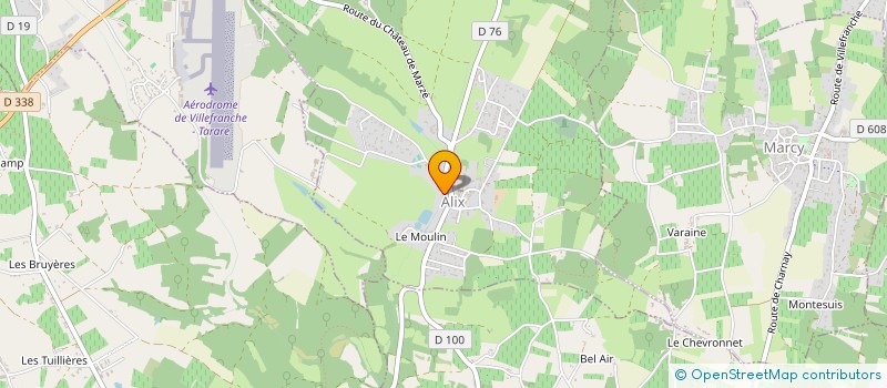 localisation de l'entreprise SCI D.E.I.  ALIX