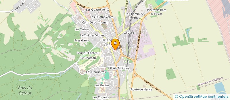 localisation de l'entreprise SCI D.E.R.  BRIENNE-LE-CHATEAU