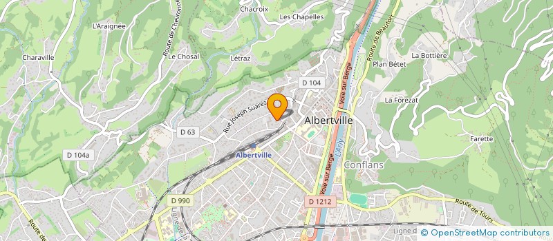 localisation de l'entreprise SCI D'ECHOGRAPHIE D'ALBERTVILLE  ALBERTVILLE