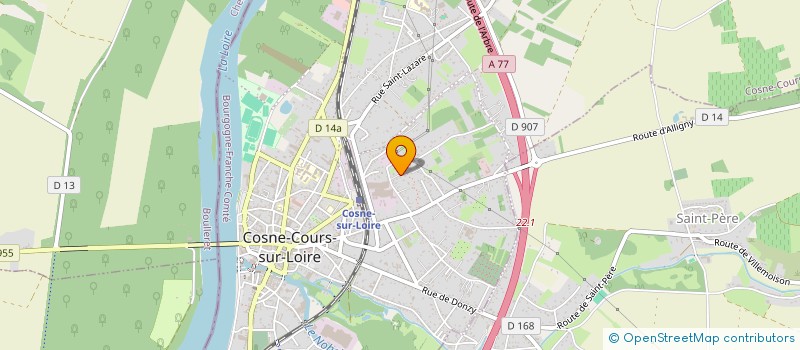 localisation de l'entreprise SCI D'EGLANTINE à COSNE-COURS-SUR-LOIRE