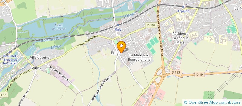 localisation de l'entreprise SCI D EGLY  EGLY