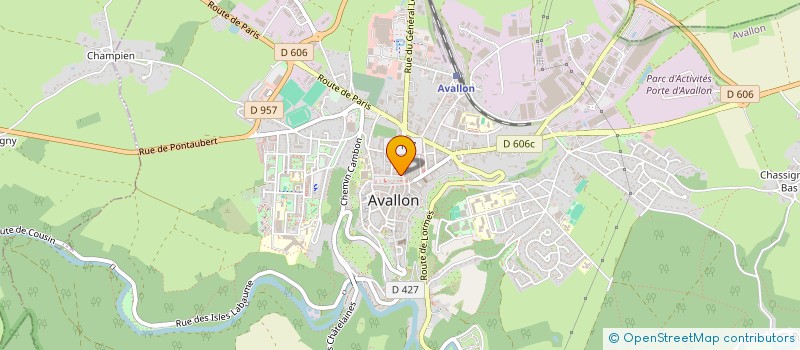 localisation de l'entreprise SCI D'ELLISE à AVALLON