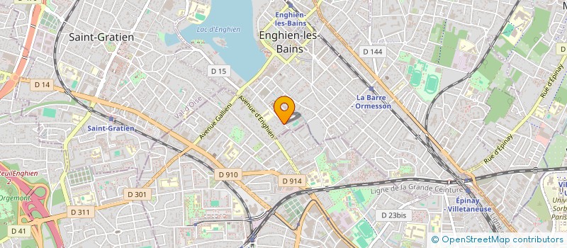 localisation de l'entreprise SCI D'EMBELLISSEMENT DE RIVA BELLA à ENGHIEN-LES-BAINS