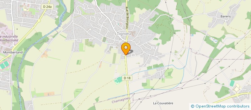 localisation de l'entreprise SCI D'EN BAS  BOUVESSE-QUIRIEU