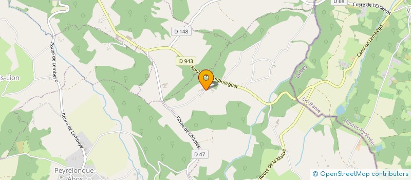 localisation de l'entreprise SCI D'EN CAOUSSOU  MASPIE-LALONQUERE-JUILLACQ