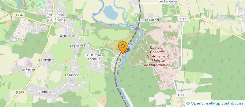 localisation de l'entreprise SCI D'EN FACE  GUICHEN