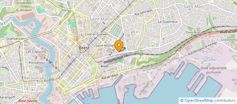 localisation de l'entreprise SCI D'EN HAUT  BREST