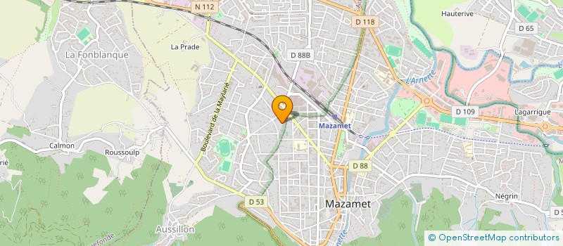 localisation de l'entreprise SCI D'EN PRADES  AUSSILLON