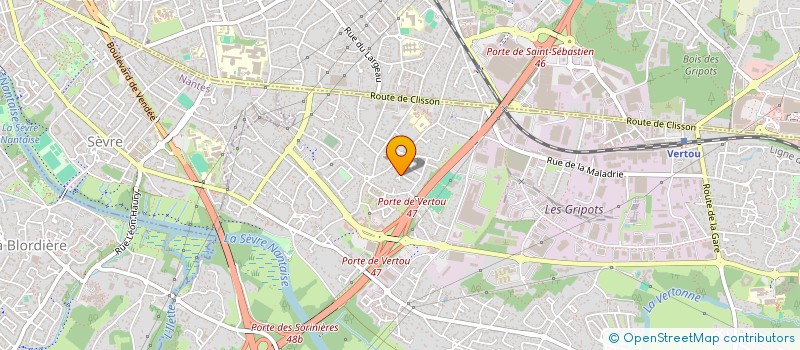 localisation de l'entreprise SCI D'EN SOULAN  VERTOU