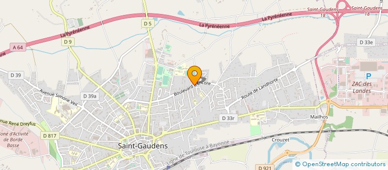 localisation de l'entreprise SCI D'ENCORE  SAINT-GAUDENS