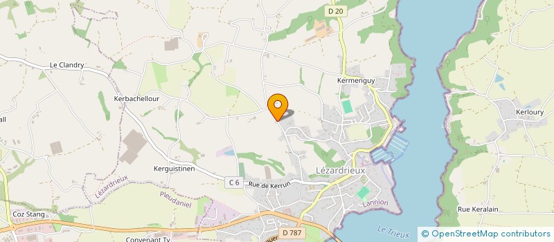 localisation de l'entreprise SCI D'ENEZ COAT BIAN  LEZARDRIEUX