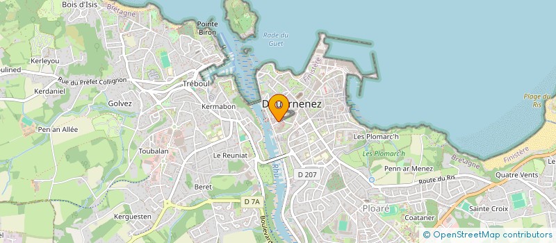 localisation de l'entreprise SCI D'ENFER  DOUARNENEZ