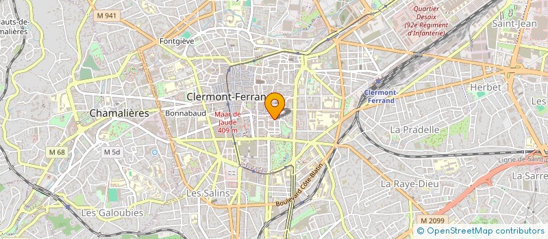 localisation de l'entreprise SCI D ENFER BRESCHET  CLERMONT-FERRAND