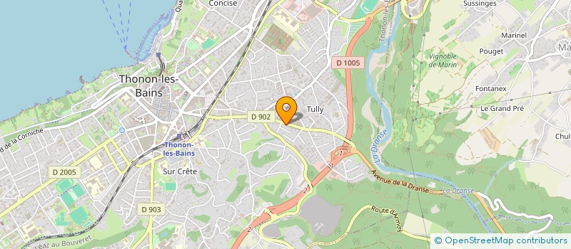 localisation de l'entreprise SCI D ENIEU à THONON-LES-BAINS