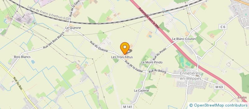 localisation de l'entreprise SCI D ENNETIERES  ENNETIERES-EN-WEPPES