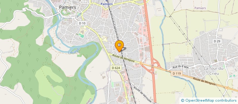 localisation de l'entreprise SCI D'ENSERRES à PAMIERS