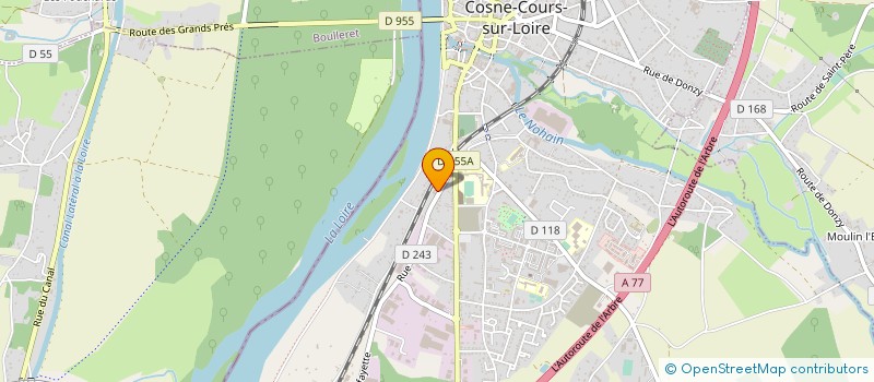 localisation de l'entreprise SCI D ENTREPRISE à COSNE-COURS-SUR-LOIRE