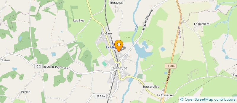localisation de l'entreprise SCI D'ENTREYGAS à LA MEYZE