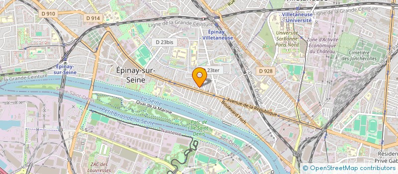 localisation de l'entreprise SCI D'EPINAY à EPINAY-SUR-SEINE