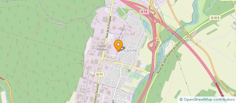 localisation de l'entreprise SCI D'EPREVILLE  INCARVILLE