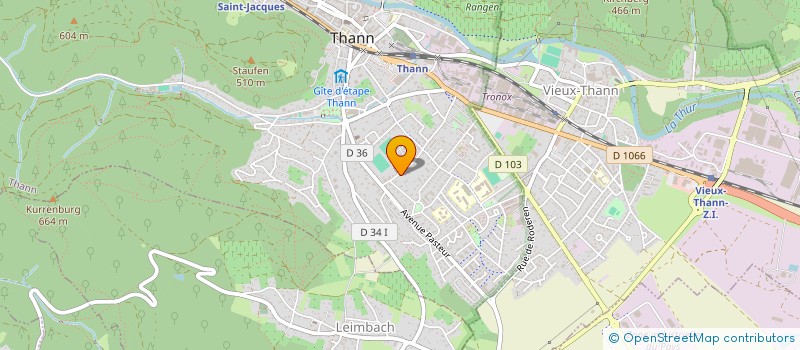 localisation de l'entreprise SCI D'ERBENHEIM  THANN