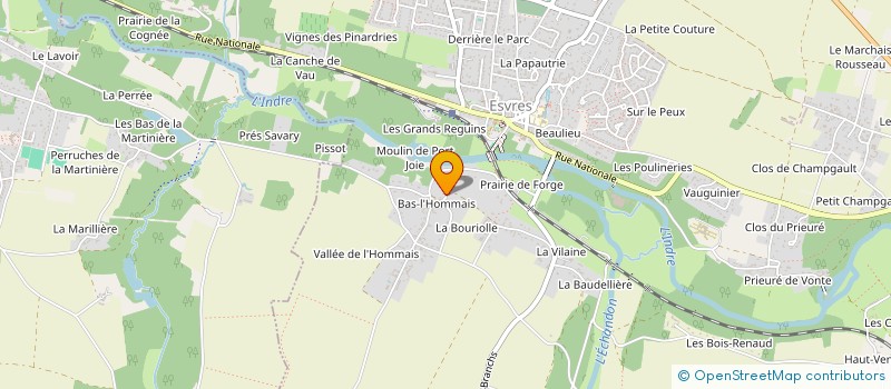 localisation de l'entreprise SCI D'ERCEY  ESVRES