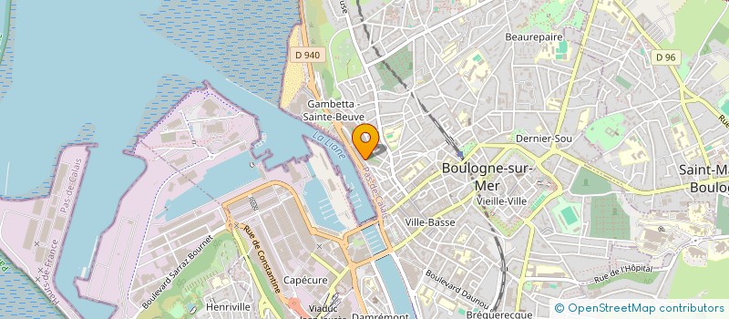localisation de l'entreprise SCI D'EROS à BOULOGNE-SUR-MER