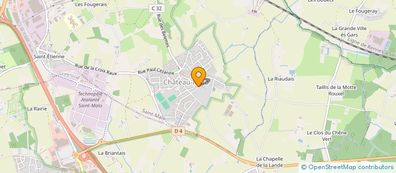 localisation de l'entreprise SCI D'ERSU OB  SAINT-MALO