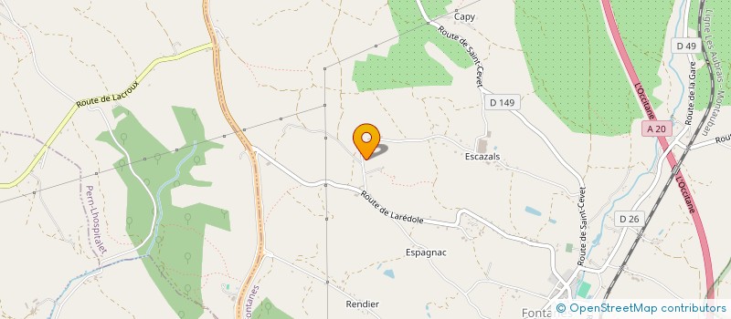 localisation de l'entreprise SCI D'ESCAZALS  FONTANES