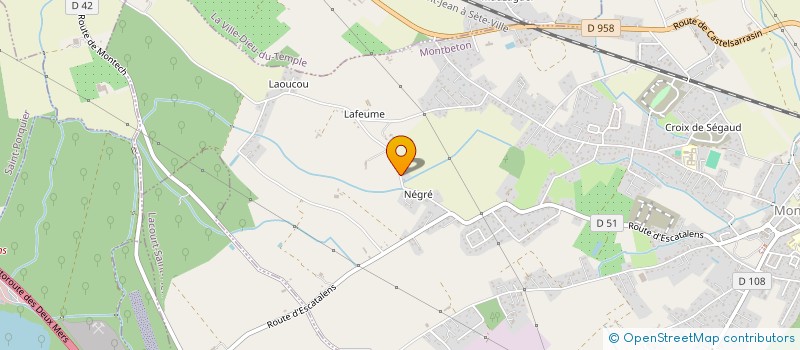 localisation de l'entreprise SCI D'ESCORCHEBAQUES  MONTBETON