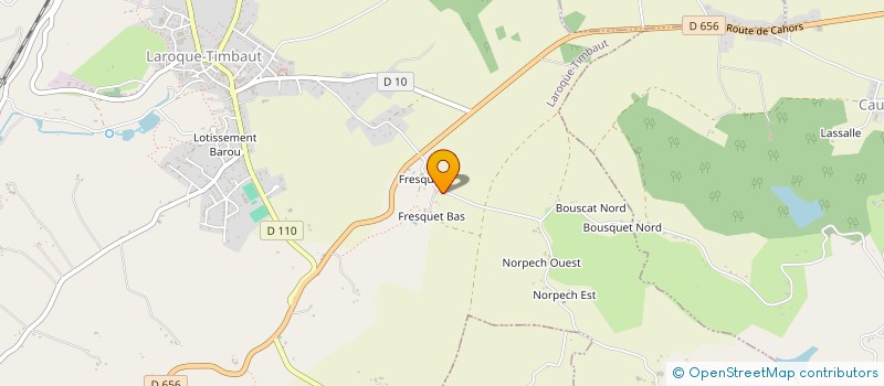 localisation de l'entreprise SCI D'ESCOT  LAROQUE-TIMBAUT