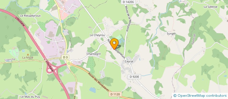 localisation de l'entreprise SCI D'ESPARTIGNAC  ESPARTIGNAC