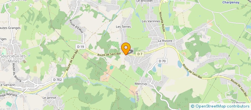 localisation de l'entreprise SCI D'ESTANHS  LENTILLY