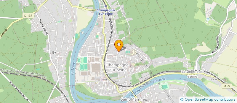 localisation de l'entreprise SCI D'ESTELA  CHAMPAGNE-SUR-SEINE