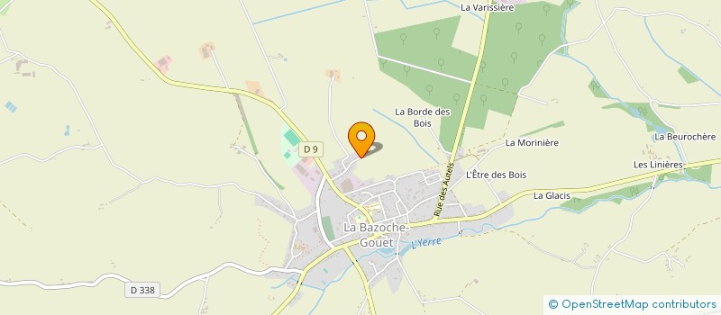 localisation de l'entreprise SCI D'ESTIENNE D'ORVES à LA BAZOCHE-GOUET