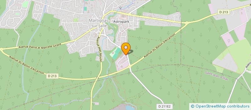 localisation de l'entreprise SCI D'ESTIGEAC  MARTIGNAS-SUR-JALLE