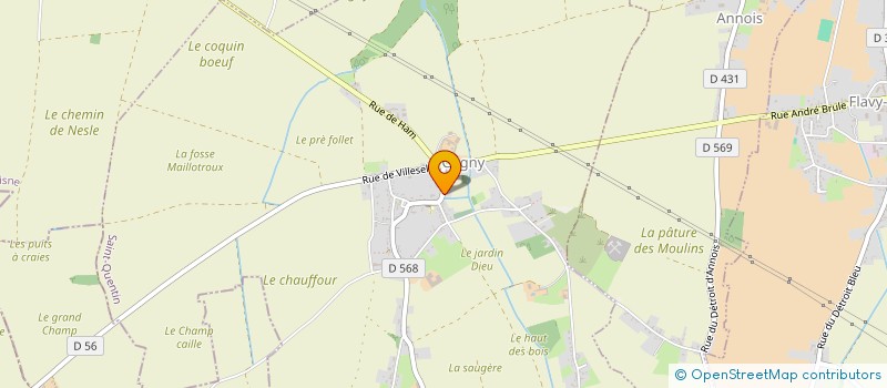 localisation de l'entreprise SCI D'ESTOUILLY  CUGNY