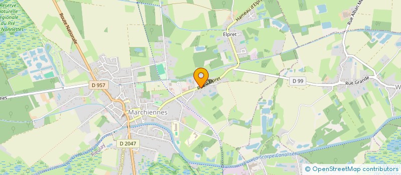 localisation de l'entreprise SCI D ET D  MARCHIENNES