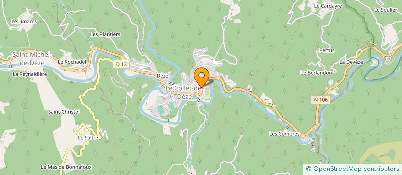 localisation de l'entreprise SCI D ET F BENKEMOUN  SAINT-MICHEL-DE-DEZE